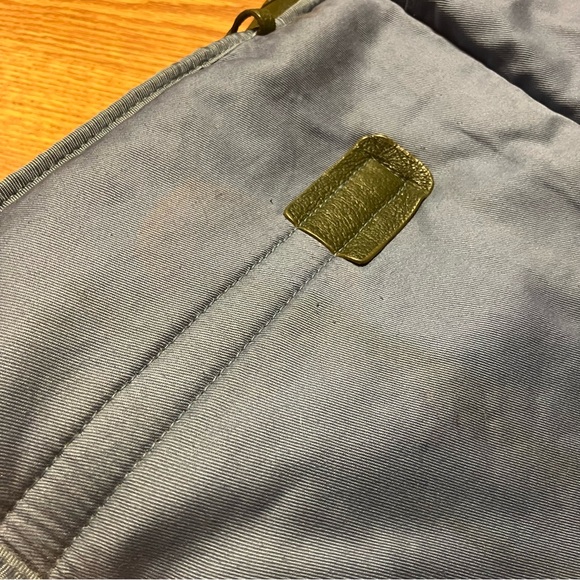 TUMI Wool Leather Trim Circle Print Tote Bag - Picture 16 of 16